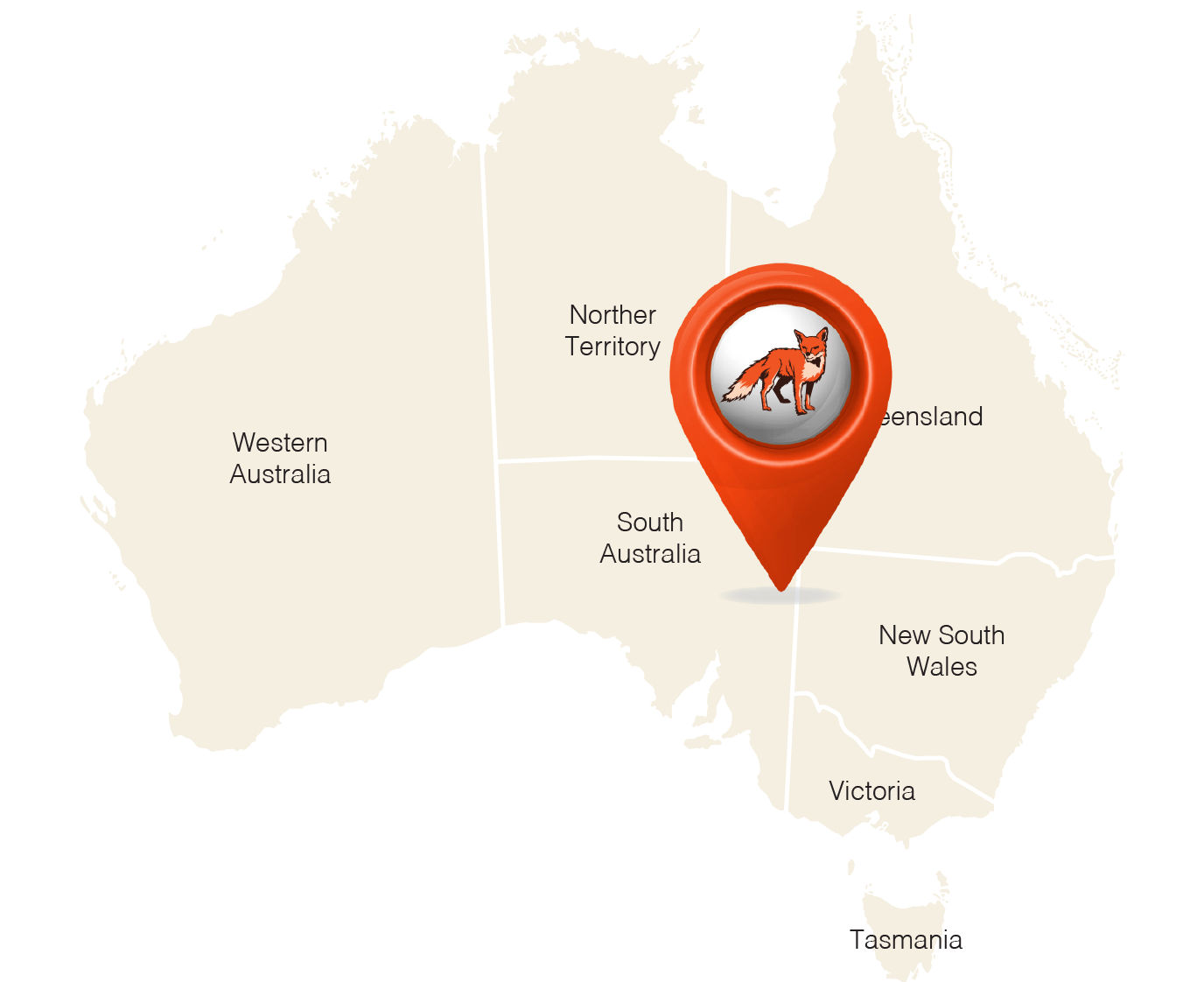 Red Fox Habitat Map Red Fox Vulpes Vulpes, Healthy Specimen In His